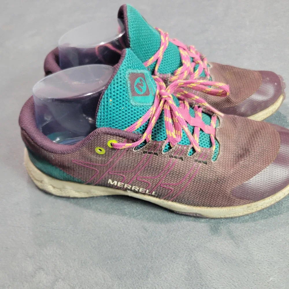 Merrell Trail Running Shoes Womens 6‎ Plum Teal All Out Flight Athletic Hiking